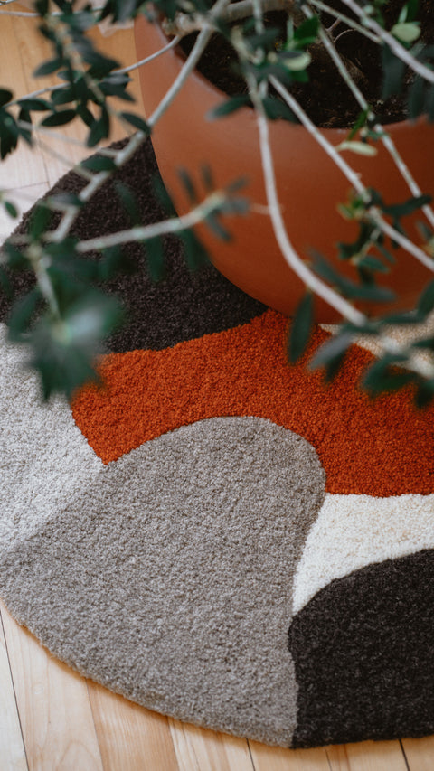 rug tapis Albert par Gautier Studio hand made fait main Montreal Tufting rug Tapis Tuffeté